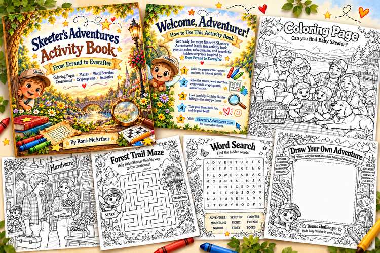 Preview of From Errand to Everafter activity book