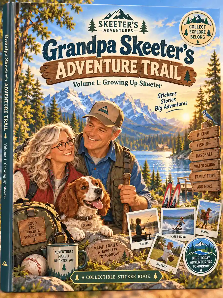 Grandpa Skeeter’s Adventure Trail Volume 1 Growing Up Skeeter sticker book
